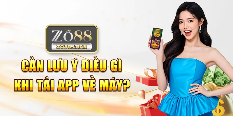 Cần lưu ý điều gì khi tải app Zo88 về máy?