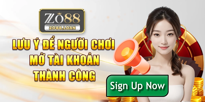 Lưu ý để người chơi mở tài khoản thành công